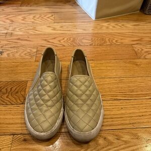 Guess Quilted Beige Slip-On Loafers
